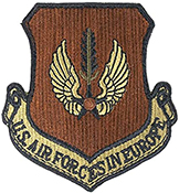 Air Forces in Europe Command Spice Brown OCP Scorpion Shoulder Patch With Velcro